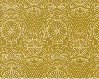 Imaginary Flowers Golden 48385 17 by Gingiber and Moda Fabrics -sold by the half yard