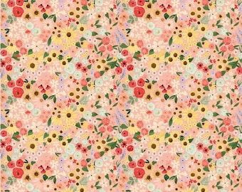 Homemade Coral by Echo Park Paper Co. - 100% Cotton - Riley Blake Designs - Sold By The Half Yard - C13723-CORAL