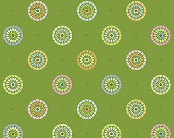 Sunrise Green from the Nightingale collection by Amanda Murphy for Benartex Fabrics - Sold by the 1/2 Yard