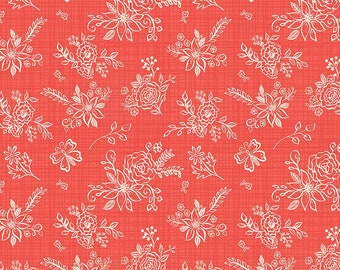 Gingham Cottage Tonal Red by Heather Peterson for Riley Blake Designs - C13011-RED - 1/2 Yard Increments, Cut Continuously