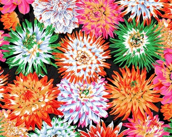 Kaffe Fassett Collective Feb 2026 Cactus Dahlia - Contrast, Philip Jacobs, Free Spirit Fabrics, sold by half yard, PWPJ054.CONTRAST