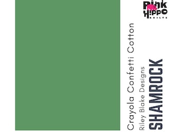 Crayola Shamrock Confetti Cotton, Solid Quilting Fabric by Riley Blake Designs, sold by Half Yard