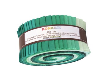 Robert Kaufman Kona Cotton Not Quite White Roll-up - 40 Strip Roll –