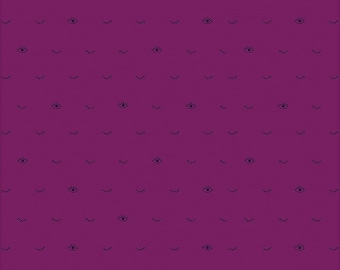 Girl Power - Eyelashes Orchid Plum - Damask Love, 100% cotton quilting fabric - 1/2 Yard by Amber Kemp-Gerstel For Riley Blake, C10656Orchid