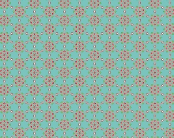 Winter Wonder Medallion Aqua In by Heather Peterson for Riley Blake Designs - C12064-AQUA - sold by the half yard