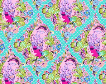 Marie Antoinette Cameo, Parisville Deja Vu by Tula Pink, Freespirit Fabrics, 100 % Cotton, PWTP187.SORBET sold by half yard