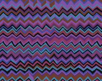 Zig Zag Purple Fabric Kaffe Fassett Collective by Free Spirit Fabrics by The 1/2 Yd pwbm043.purple