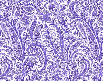 MARIANNE PAISLEY PURPLE By Jan Shore  6832-65 Collection: Lavender Fields for Benartex , sold by Half Yard