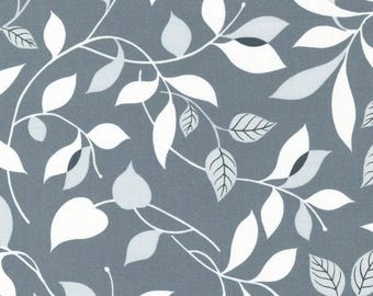 Concrete Jungle Vining Graphite Gray 33723 14 for Moda Fabrics -sold by half yard