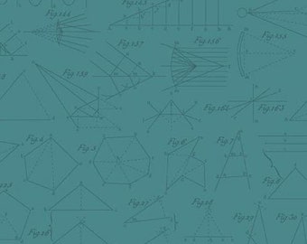Teal Color Theory from Andover Fabrics  Diagram pattern A-9152-T sold by half yard