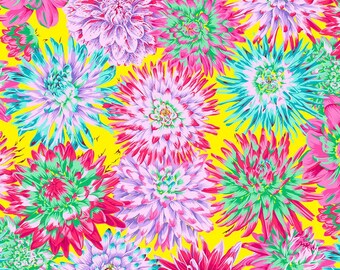Kaffe Fassett Collective Feb 2026 Cactus Dahlia - Spring, Philip Jacobs, Free Spirit Fabrics, sold by half yard, PWPJ054.SPRING