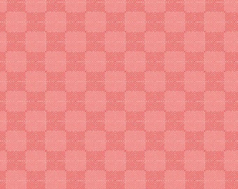 Fable Tile Coral by Jill Finley for Riley Blake Designs  1/2 Yd cuts, 100% cotton, C12717-CORAL