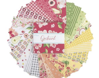 Orchard 5" Stacker by Jill Finley of Jillily Studio for Riley Blake Designs, charm pack, 42 5-inch Squares Charm Pack 5-13150-42