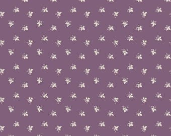 Gentler Times Endearing Plum by Lori Holt for Riley Blake Designs, C16477-PLUM  sold by half yard