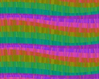 Love in the Wild Love Stripe Multi, Love in the Wild, Daughter Earth/Katy Tanis for Free Spirit, PWKT036.Xmulti, sold by the half yard