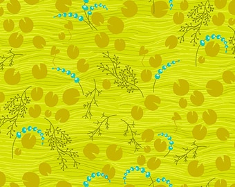 Green Apple Thicket by Alison Glass, Pattern: Pond for Andover Fabrics, A-431-G, sold by the half yard