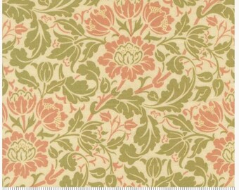 Morris Muse Flowering Scroll Parchment 13384 11, by Barbara Brackman for Moda Fabrics -sold by the half yard