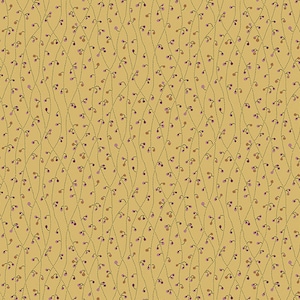 English Garden de Edyta Sitar de Laundry Basket Quilts para Andover, Color Custard, Patrón: Blue Vetch, vendido por media yarda, A-796-Y
