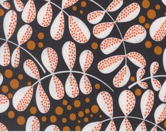 Balisong Midnight 11663 12, Designed by Zen Chic for Moda Fabrics -sold by the half yard, Fern Fiesta Florals