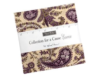 Collections for a Cause, Essence Charm Pack 46270PP by Howard Marcus, Moda Fabrics, Moda Precuts, 42 5-inch Squares