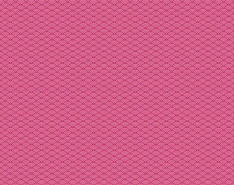 Mint for You Scallops Cranberry - 100% Cotton -  by Melissa Mortenson for Riley Blake Designs - Sold By The Half Yard - C12765-CRANBERRY