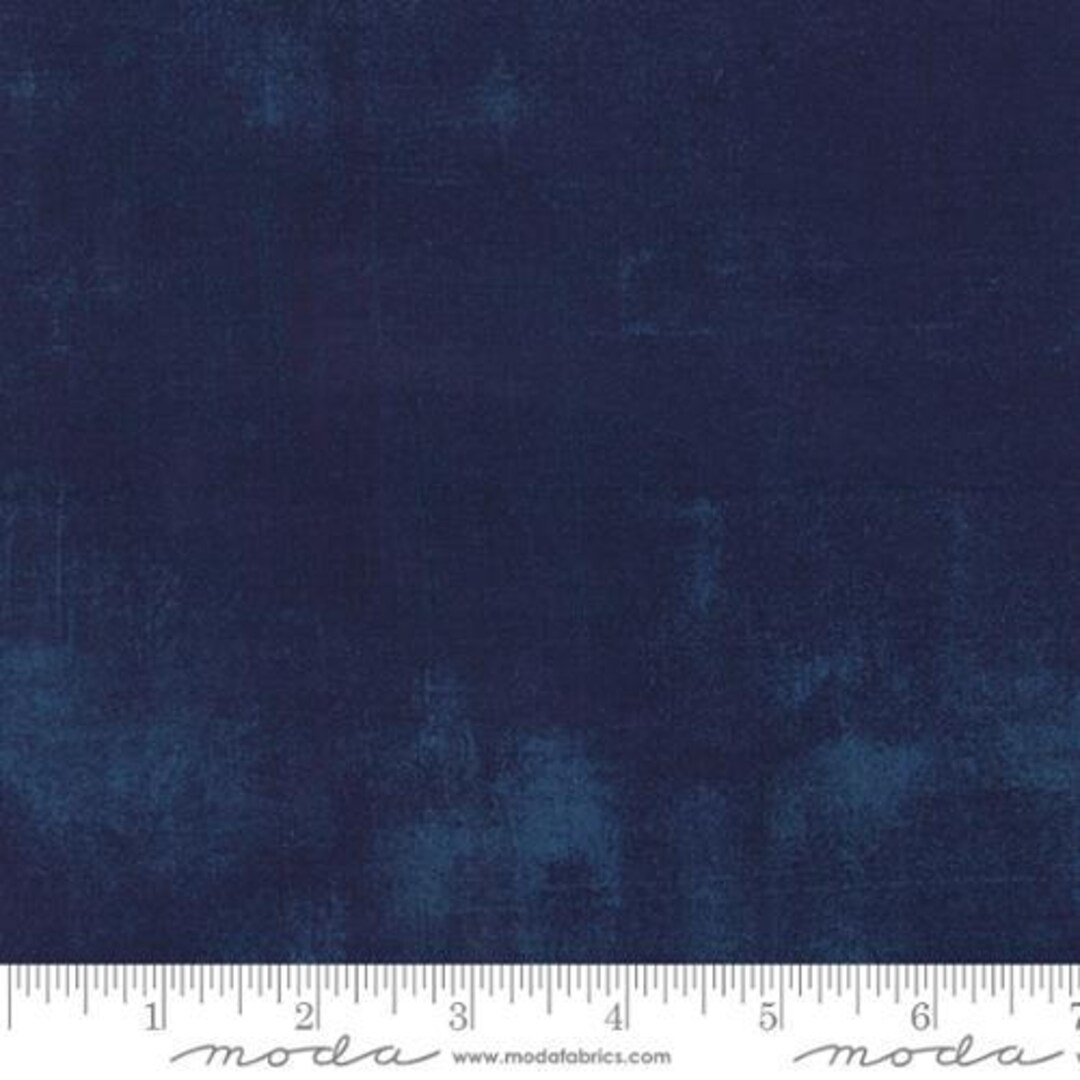 Grunge Basics Navy 30150 225 by Basicgrey for Moda Fabrics Sold by Half ...