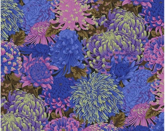 Philip Jacobs Hokusai's Mum Cool Kaffe Fassett Collective Fabric 2021, PWPJ107-COOL , 100% Cotton, sold by 1/2 yard