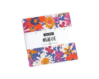 Maeve Charm Pack 11930PP by Crystal Manning, Moda Fabrics, Moda Precuts, 42 5-inch Squares Charm Pack