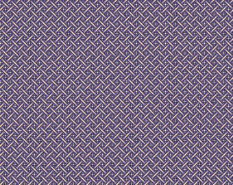 Vera's Garden Basket Weave Purple by Vicki McCarty for Riley Blake Designs, C16995-PURPLE  sold by half yard