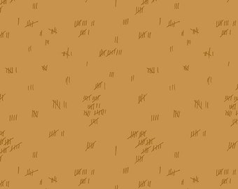 Fabric from the Basement Collection Color - Jute, Pattern - Tally by Giucy Giuce, Andover Fabrics, Inc sold by Half Yard A-461-O