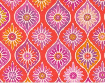 Maeve Sadie Mandarin 11932 28 by Crystal Manning, Moda Fabrics -sold by the half yard, Geometrics Flower Daisy
