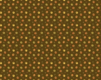 Adel in Autumn Acorns Chocolate - 100% Cotton -  by Sandy Gervais for Riley Blake Designs - Sold By The Half Yard - C10824-CHOCOLATE