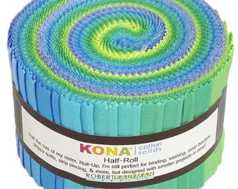 Mermaid Shores Kona Half Jelly Roll by Robert Kaufman 2 1/2" strips - 24 pieces