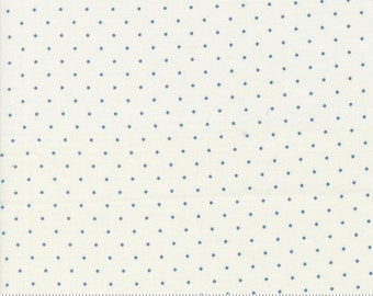 Shoreline Cream Medium Blue 55307 11 by Camille Roskelley for Moda Fabrics -sold by the half yard