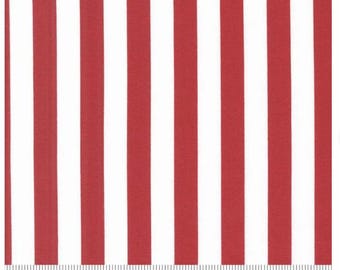 Star Spangled Stripes 24172 14 Rocket Red - Moda Fabrics - Striped Lines Americana USA Patriotic, 1/2" Stripe, sold by half yard