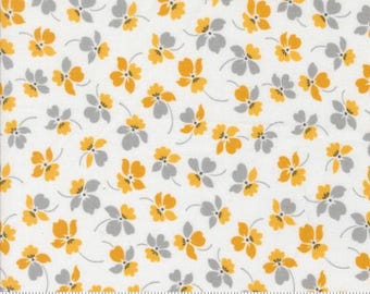 Color Crush Off White Honey 10882 11 by Vanessa Christenson, V and Co. for Moda Fabrics -sold by the half yard, Bloom Florals
