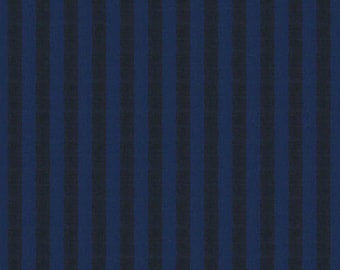 Shot Cotton, Narrow Stripes 1/2" - Kaffe Fassett Fabric, Free Spirit, Midnight, SSGP002Midnig, 100% Cotton Fabric | Apparel, Quilting