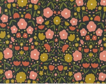 Imaginary Flowers Ebony 48382 21 by Gingiber and Moda Fabrics -sold by the half yard