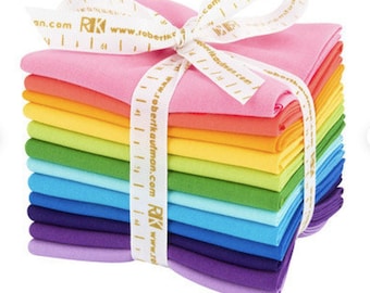 Cookie Cutter Bundle curated by Jaybird Quilts 12 Fat Quarter Pack Kona Cotton FQ-1273-12