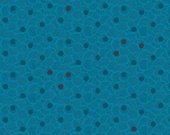 Giucy Giuce Cerulean blue Color Nucleoid Pattern Quantum collection A-8963-B by Guicy Guice for Andover Fabrics, Inc, sold by Half Yard