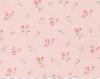 Abide Pink 18792 12, By Brenda Riddle Designs for Moda, sold by the Half Yard, 100% Cotton, Small Floral Dots