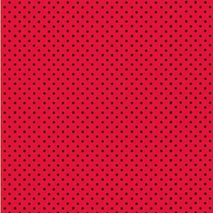 Red with Black Polka Dots,  Makower UK Fabrics Pirates TP-830-RX, sold by Half Yard