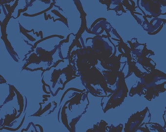 Water Mark Main Blue - 100% Cotton -  by Tammie Green for Riley Blake Designs - Sold By The Half Yard - C11320-BLUE