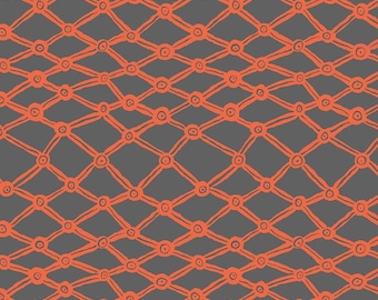 Kaffe Fassett Collective Feb 2026 Nets - Grey, Brandon Mably Free Spirit Fabrics, sold by the half yard, PWBM036.Grey