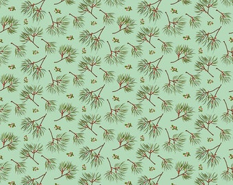 Adel in Winter Pine Mint, Sandy Gervais for Riley Blake, 1/2 Yard - Cut Continuously, C12263-MINT, quilters cotton sold by the half yard