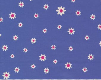 Maeve Daisy Dot Periwinkle 11938 13 by Crystal Manning, Moda Fabrics -sold by the half yard, Small Floral