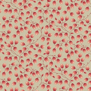 Cocoa Pink - Edyta Sitar - Laundry Basket, Color- Blossom, Pattern: Zig Zag Buds, 1/2 yd, 100% Cotton Andover Fabrics, A-599-E
