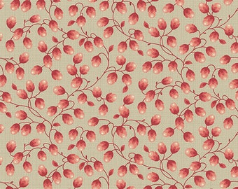 Cocoa Pink - Edyta Sitar - Laundry Basket, Color- Blossom, Pattern: Zig Zag Buds, 1/2 yd, 100% Cotton Andover Fabrics, A-599-E