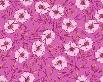 Petals and Stitches Fandango, Bouquet Bliss by Stephanie Organes for Andover Fabrics, A-1567-P, sold by the half yard