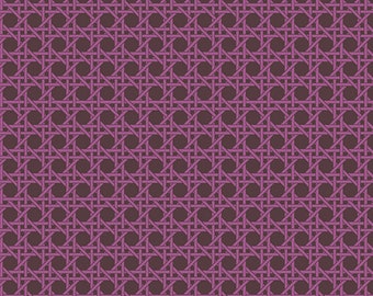 Giucy Giuce Fig, Pattern: Caning from the Nonna line by Guice for Andover Fabrics, Inc sold by Half Yard, A-9876-P